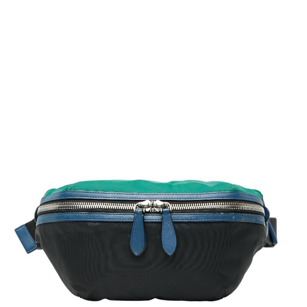 Burberry waist bag body black multicolor leather